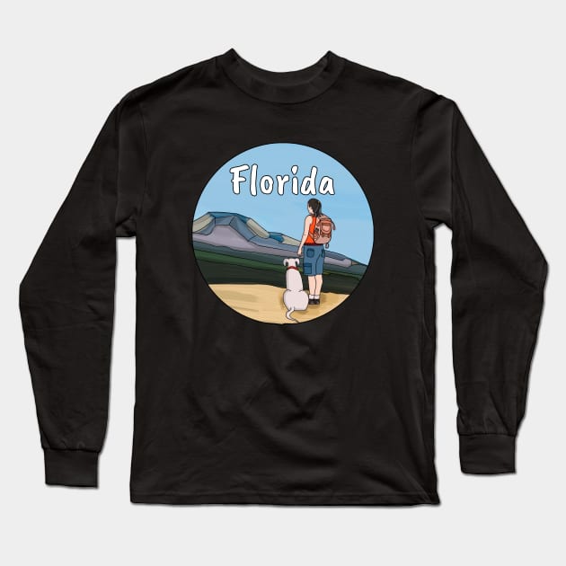 Hiking Florida Long Sleeve T-Shirt by DiegoCarvalho